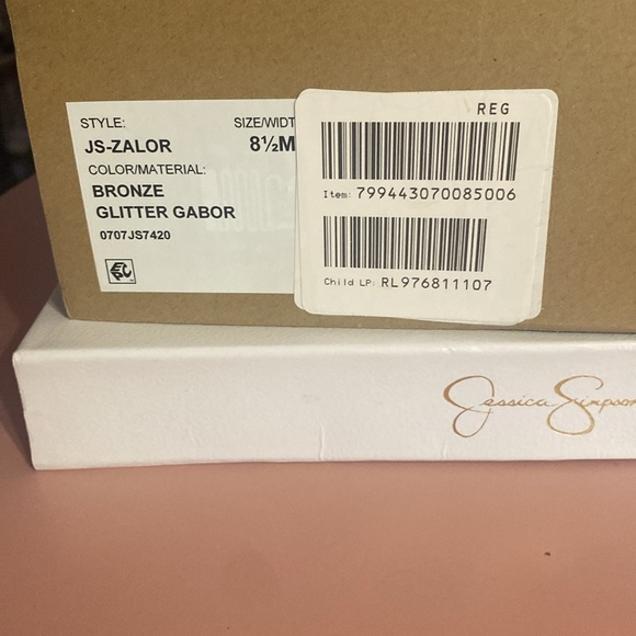 Brand new Jessica Simpson bronze, glitter ankle boots - Picture 2 of 6